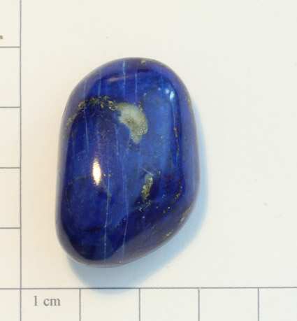 Lapislazuli-Trommelstein, gebohrt