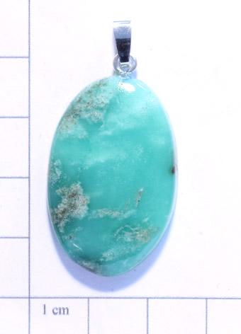 Chrysopras-Anhänger, Cabochon