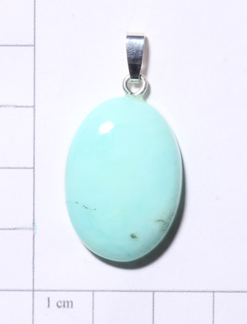 Chrysopras-Anhänger, Cabochon